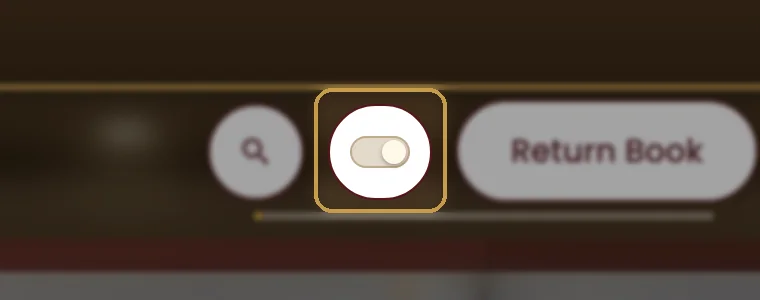 The same switch turned off