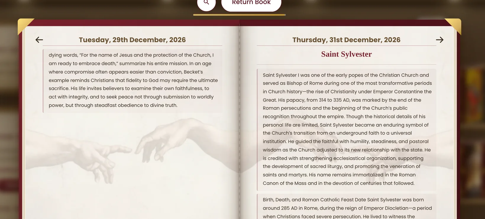 The Saint of the Day book