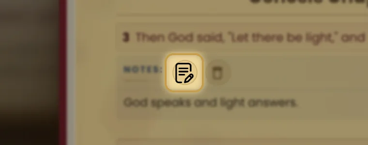 Edit Note, shown in place on the site
