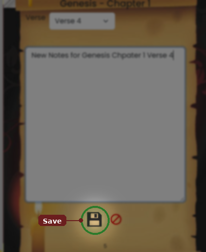 The Save (floppy disk) icon