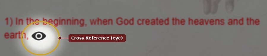 Cross Reference (Eye) icon